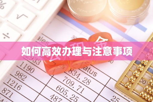 汉中如何高效办理与注意事项
