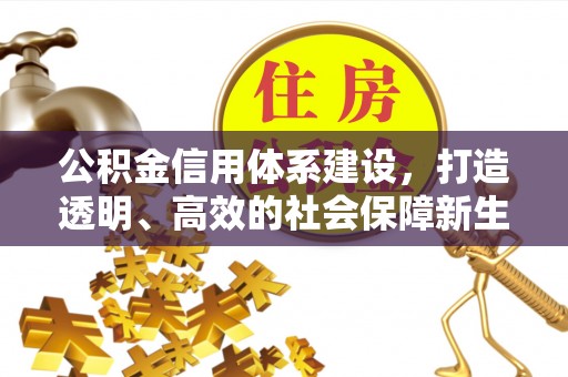 汉中公积金信用体系建设，打造透明、高效的社会保障新生态